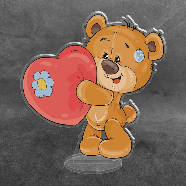 Акриловая коллекционная фигурка Love is… Мишка Тедди 15 см - Фото 1 Акриловая коллекционная фигурка Love is… Мишка Тедди 15 см - изображение 1