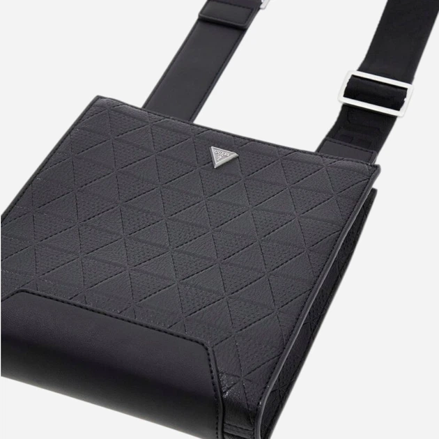 Сумка планшет через плече чоловіча Guess Torino Crossbody Flat HMTOTE-P6123-BLA Black (7621235332303) - Фото 5 Сумка планшет через плече чоловіча Guess Torino Crossbody Flat HMTOTE-P6123-BLA Black (7621235332303) - зображення 5