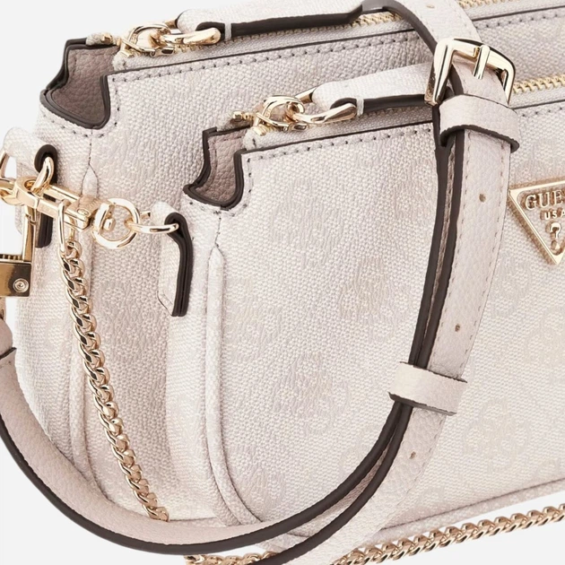 Сумка кросс-боди через плечо женская Guess Noelle Ii Dbl Pouch Crossbody HWBG96-72710-BNN Bone Logo (198659053215) - изображение 10
