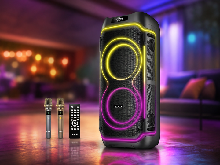 Акустична переносна колонка ZXX-5540 100 Вт з Bluetooth - Фото 1 Акустична переносна колонка ZXX-5540 100 Вт з Bluetooth - зображення 1