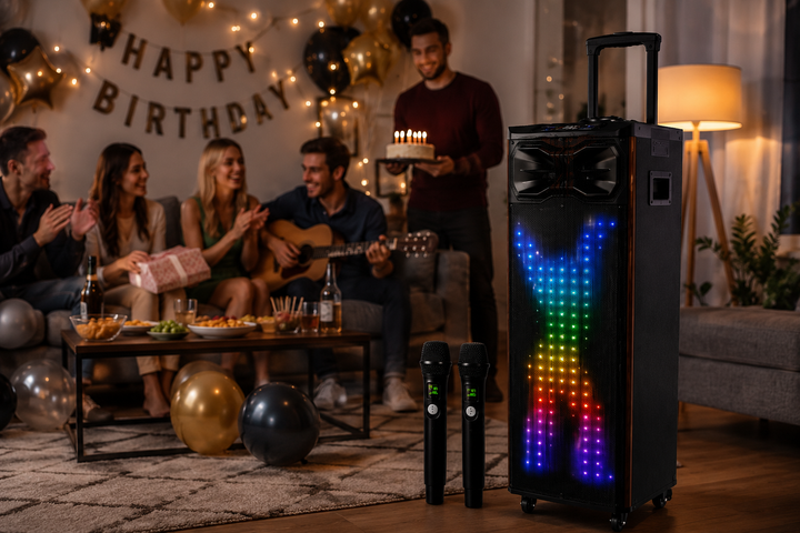 Портативная колонка T8 / Акустична колонка UKC T8 Pro / Bluetooth, FM, Karaoke акустическая система - зображення 2