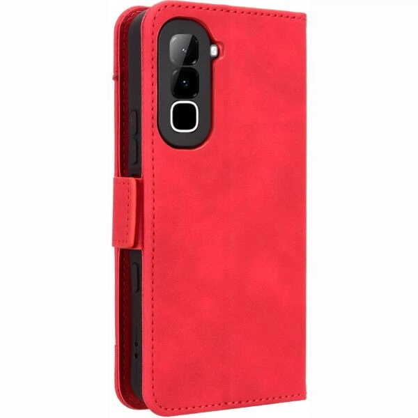 Чохол-книжка з кишеньками Deexe Wallet Stand для Infinix Hot 70 - Red - зображення 7