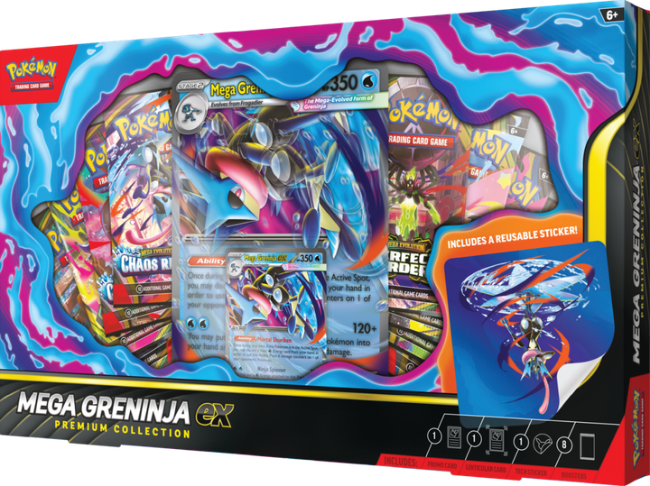 Набір карток Pokemon TCG: Mega Greninja ex Premium Collection (196214141957) - зображення 2