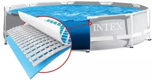 Каркасный бассейн Bestway Steel Pro MAX 56406 305×76 см круглый 4678 л серый - изображение 3
