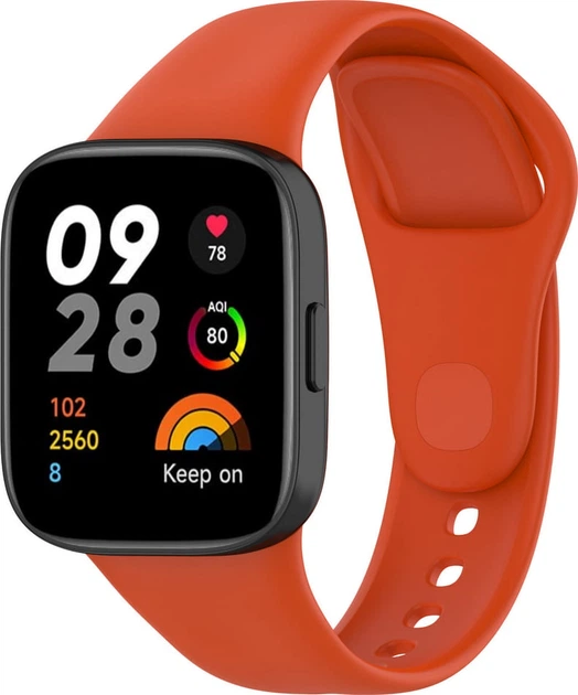 Ремінець Jsota для Redmi Watch 3 (Силіконовий) Orange (33113-2C) - Фото 1 Ремінець Jsota для Redmi Watch 3 (Силіконовий) Orange (33113-2C) - зображення 1
