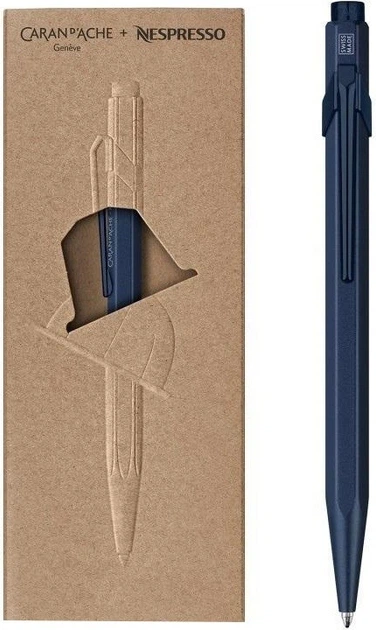 Кулькова ручка Caran d'Ache 849 Nespresso 1 мм Синя (7630002353878) - Фото 1 Кулькова ручка Caran d'Ache 849 Nespresso 1 мм Синя (7630002353878) - зображення 1