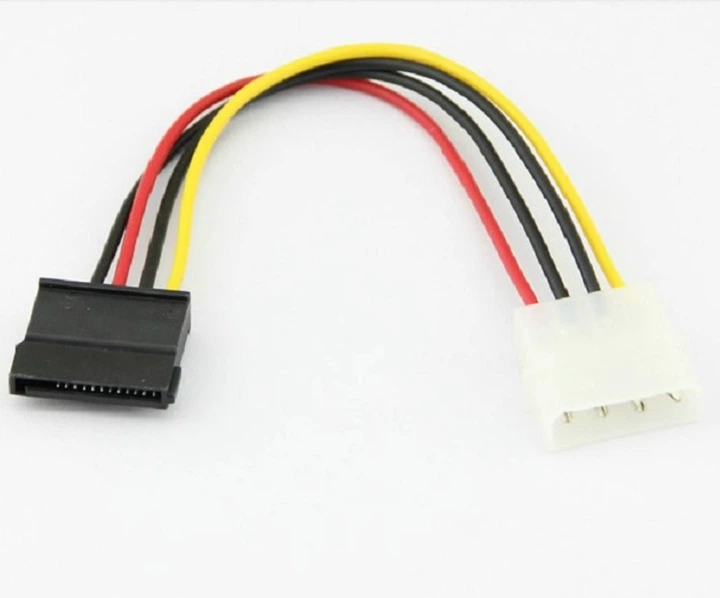 Адаптер питания Molex 4-pin → SATA 15-pin для SSD и HDD, переходник модернизации блока питания ПК (00217) - Фото 2 Адаптер питания Molex 4-pin → SATA 15-pin для SSD и HDD, переходник модернизации блока питания ПК (00217) - изображение 2
