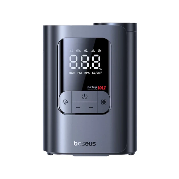 Беспроводной компрессор Baseus GoTrip VA1 Super Mini с 3 насадками черный (6932172695910) - Фото 1 Беспроводной компрессор Baseus GoTrip VA1 Super Mini с 3 насадками черный (6932172695910) - изображение 1