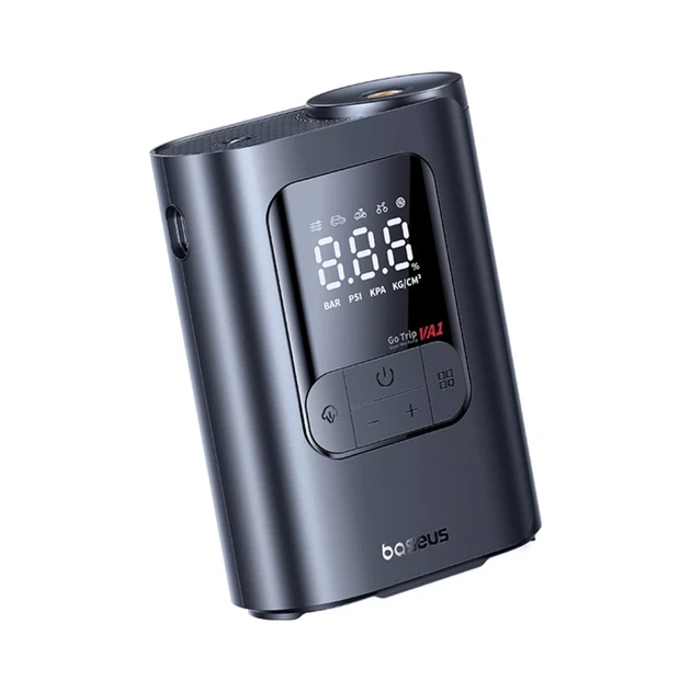 Беспроводной компрессор Baseus GoTrip VA1 Super Mini с 3 насадками черный (6932172695910) - Фото 2 Беспроводной компрессор Baseus GoTrip VA1 Super Mini с 3 насадками черный (6932172695910) - изображение 2