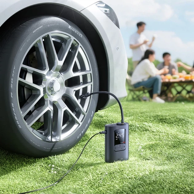 Автомобильный компрессор Baseus GoTrip VA1 150 PSI 12V Dark Gray (6932172696078) - изображение 7