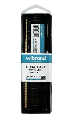 Пам'ять 16Gb DDR4, 3200 MHz, Wibrand, CL22, 1.2V (WI3200DDR4D/16GB) - изображение 2