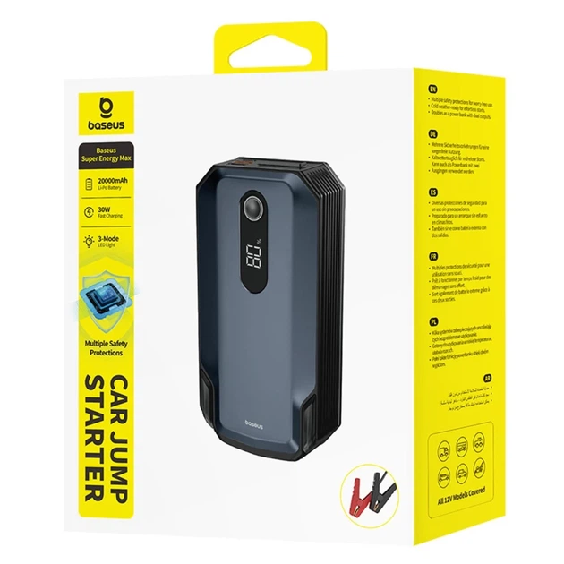 Пускозарядний пристрій Baseus Super Energy Max 20000mAh Чорний (6942521200214) - зображення 7