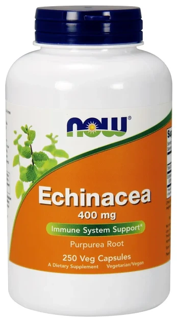 Ekstrakt z jeżówki purpurowej Now Foods Echinacea 400 mg 250 kapsułek (733739046628) - Zdjęcie 1 Ekstrakt z jeżówki purpurowej Now Foods Echinacea 400 mg 250 kapsułek (733739046628) - obraz 1