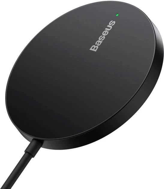 Бездротовий зарядний пристрій Baseus Simple Mini3 Magnetic Wireless Charger 15W (CCJJ040001) Black - Фото 2 Бездротовий зарядний пристрій Baseus Simple Mini3 Magnetic Wireless Charger 15W (CCJJ040001) Black - зображення 2