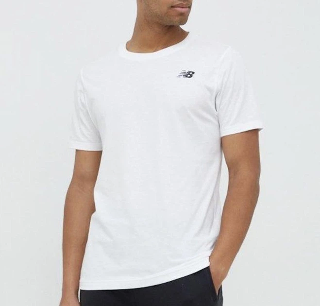 Чоловіча футболка New balance, білий, S (MCF0000463) - Фото 1 Чоловіча футболка New balance, білий, S (MCF0000463) - зображення 1