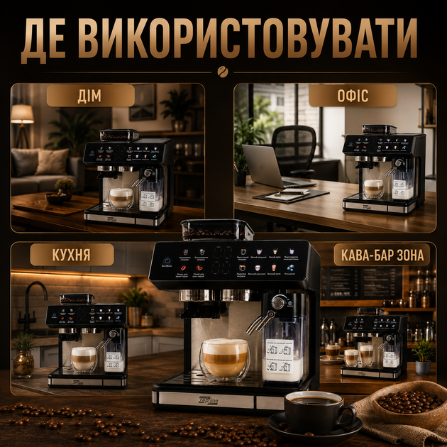 Автоматична кавомашина Zepline ZP-6807 - зображення 6
