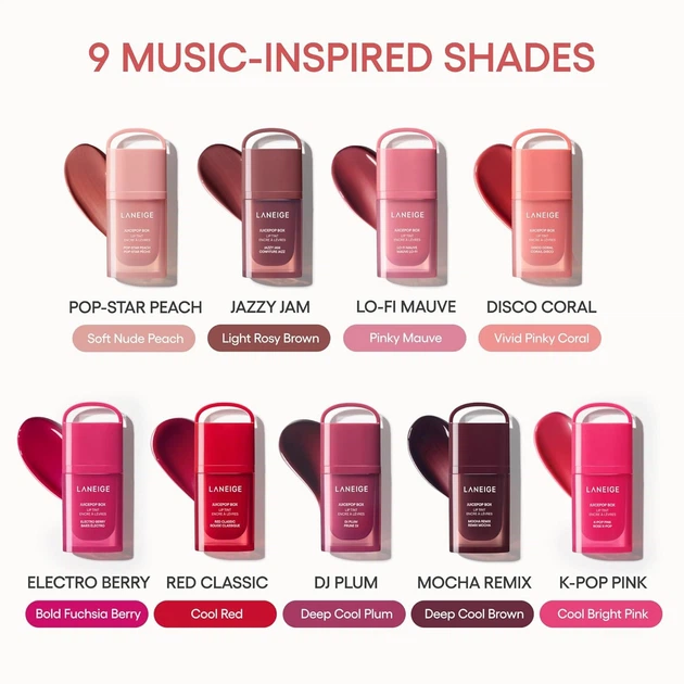 Тинт для губ Laneige Juice Pop Box Lip Tint, Pop Star Peach, 4.5g - изображение 4