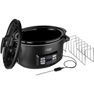 Мультиварка Russell Hobbs Sous Vide, 350Вт, 6.5л чаша, електронне управління, 2 термометри, вакуумний упаковщик, нержавіюча сталь. - зображення 2