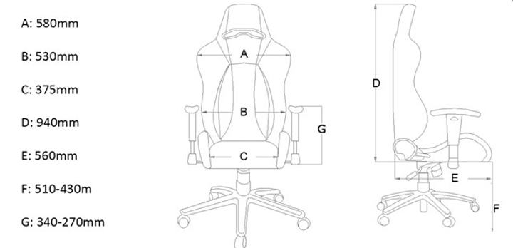 AKRacing Arctica White Black