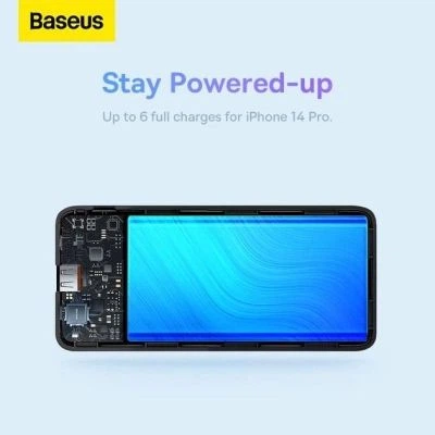 Батарея універсальна Baseus Airpow 30000mAh 20W PD/3.0, QC/3.0, black (PPQD090101) - зображення 4