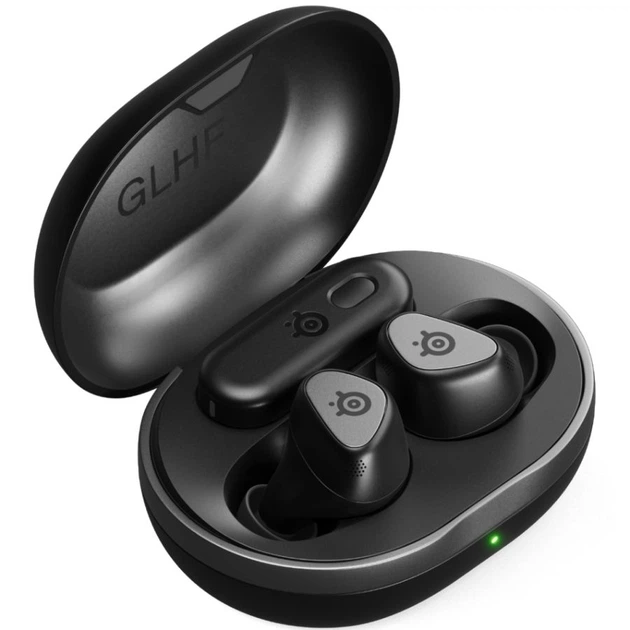 Мобільна ігрова гарнітура SteelSeries Arctis GameBuds TWS, Bluetooth, Black (61680) - Фото 2 Мобільна ігрова гарнітура SteelSeries Arctis GameBuds TWS, Bluetooth, Black (61680) - зображення 2