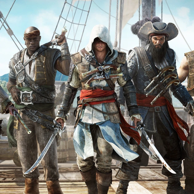 Интерьерная картина Кредо ассасина, Assassin’s Creed IV: Black Flag, декор в комнату геймера, 28×42 см (id0694) - изображение 4