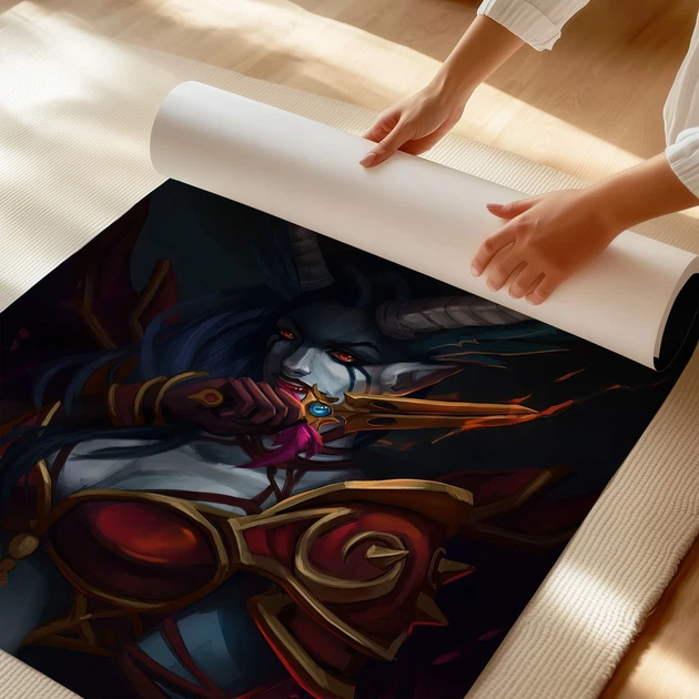 Постер Акаша, Дота 2, Dota 2, Akasha, Queen of Pain, декор комнаты геймера, A3 40×30 см (id6745) - изображение 3