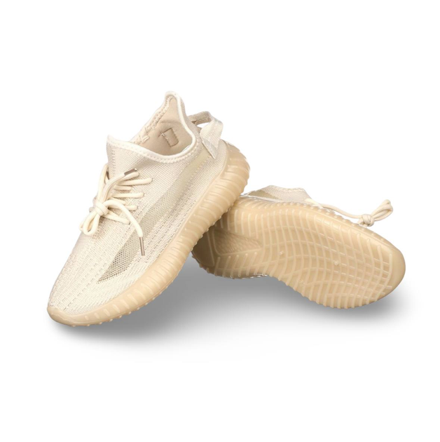 Жіночі кросівки з текстилю Yeezy boost молочні 37 - зображення 2