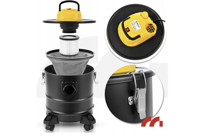 Пилосос для золі та каміна будівельний MalTec TurboVac ML1800-ASH 18 л 1800 Вт - зображення 5