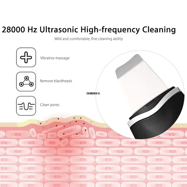 Ультразвуковой скрабер Ultrasonic Beauty Home для очищения лица, портативный, 3 режима работы (220A909EB76E) - изображение 3
