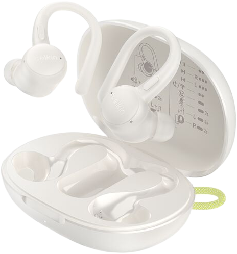 Słuchawki Belkin SoundForm ActiveFit TWS Sand (AUC016HQCR) - Zdjęcie 2 Słuchawki Belkin SoundForm ActiveFit TWS Sand (AUC016HQCR) - obraz 2