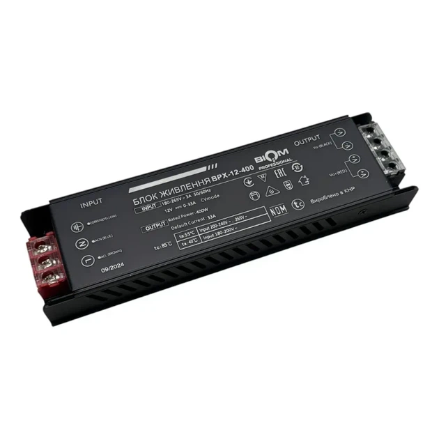 Блок живлення BIOM Professional DC12 400W BPX-12-400 33А - изображение 2