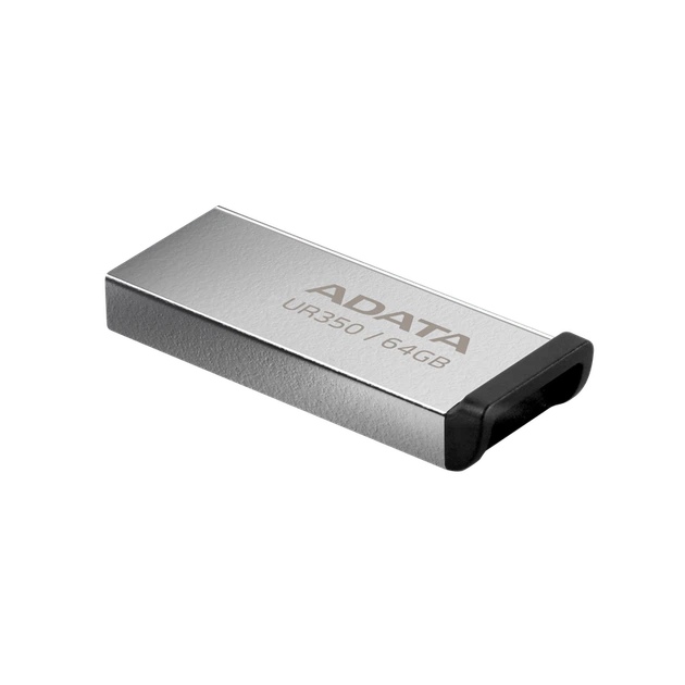 Флеш-накопичувач ADATA USB 3.2 UR 350 64Gb Silver/Black - зображення 3