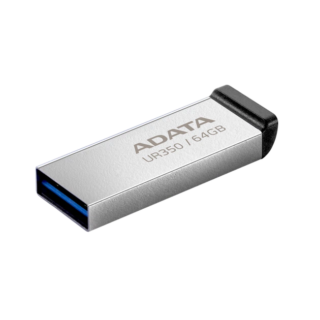Флеш-накопичувач ADATA USB 3.2 UR 350 64Gb Silver/Black - зображення 4