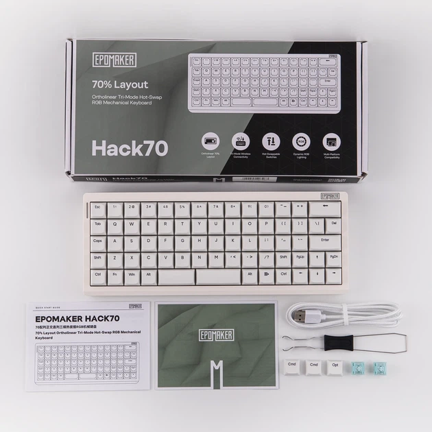 EPOMAKER Hack70 Ергономінчна механічна клавіатура - изображение 4