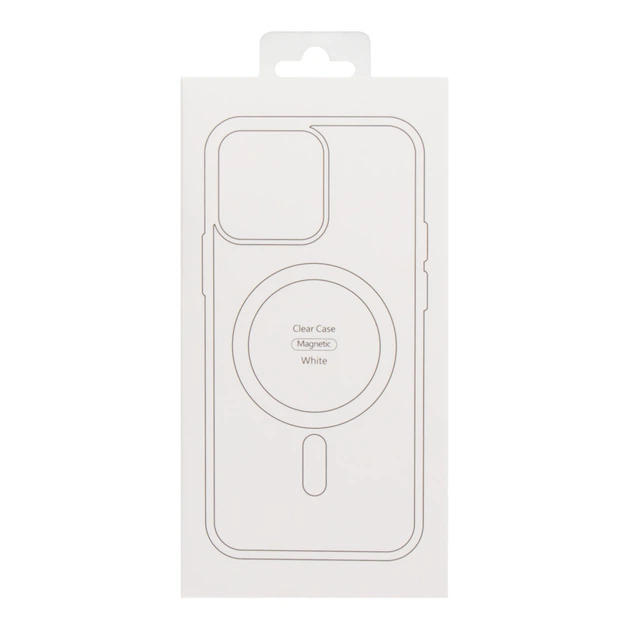 Прозрачный чехол для iPhone 14 Pro TPU Clear Case с MagSafe White - изображение 2