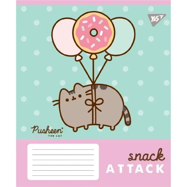 Зошит YES 12 аркушів лінія Pusheen Candy асорті (767598) - Фото 1 Зошит YES 12 аркушів лінія Pusheen Candy асорті (767598) - изображение 1