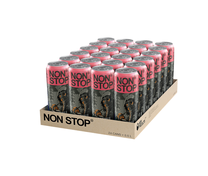Упаковка напитка безалкогольного энергетического Non Stop Stalker Red 0.5 л х 24 шт (4820252126336_1) - Фото 1 Упаковка напитка безалкогольного энергетического Non Stop Stalker Red 0.5 л х 24 шт (4820252126336_1) - изображение 1
