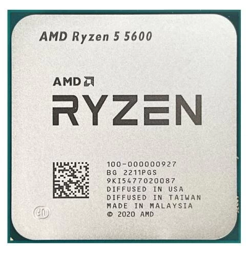 Процесор AMD (AM4) Ryzen 5 5600, Tray, 6x3.5 ГГц (Turbo Boost 4.4 ГГц), L3 32Мб, Vermeer (Zen 3), 7 нм, TDP 65 Вт, розблокований множник (100-000000927) - Фото 1 Процесор AMD (AM4) Ryzen 5 5600, Tray, 6x3.5 ГГц (Turbo Boost 4.4 ГГц), L3 32Мб, Vermeer (Zen 3), 7 нм, TDP 65 Вт, розблокований множник (100-000000927) - изображение 1