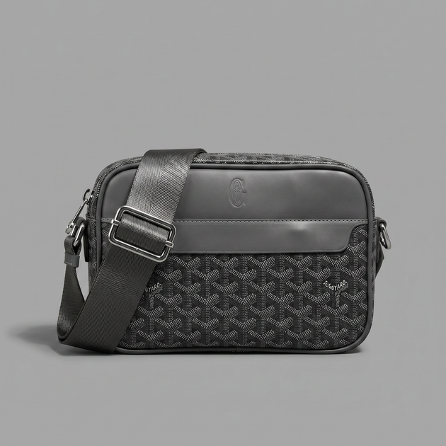 Сумка Goyard через плечо, мужской спортивный мессенджер, барсетка Гаярд, Серая летняя Гоярд - Фото 1 Сумка Goyard через плечо, мужской спортивный мессенджер, барсетка Гаярд, Серая летняя Гоярд - изображение 1