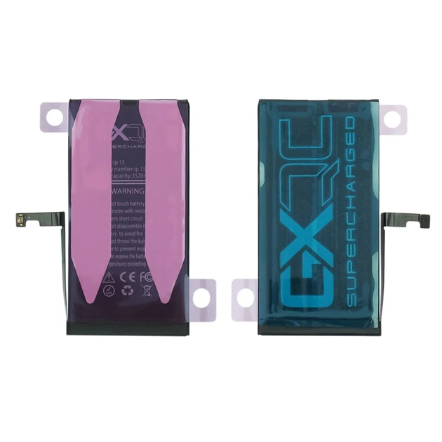 Акумулятор GXQC Supercharged для Apple iPhone 15 IC HC, посилений (3520 mAh) Service Pack - Фото 3 Акумулятор GXQC Supercharged для Apple iPhone 15 IC HC, посилений (3520 mAh) Service Pack - зображення 3