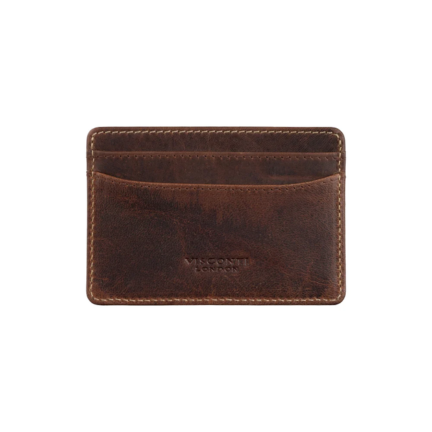 Кожаный картхолдер-кредитница Visconti VT90 Carlo (Chestnut Brown) - Фото 2 Кожаный картхолдер-кредитница Visconti VT90 Carlo (Chestnut Brown) - изображение 2