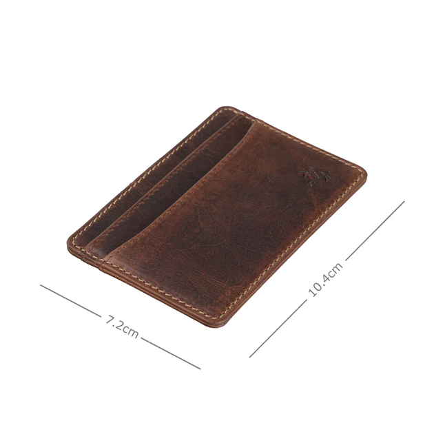 Кожаный картхолдер-кредитница Visconti VT90 Carlo (Chestnut Brown) - Фото 3 Кожаный картхолдер-кредитница Visconti VT90 Carlo (Chestnut Brown) - изображение 3