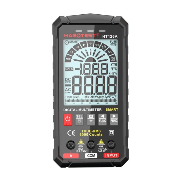 Мультиметр цифровой Habotest HT126A (5907489607810) - изображение 2