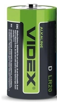 Батарейка щелочная Videx LR20 D R20 1 шт (291) - Фото 1 Батарейка щелочная Videx LR20 D R20 1 шт (291) - изображение 1