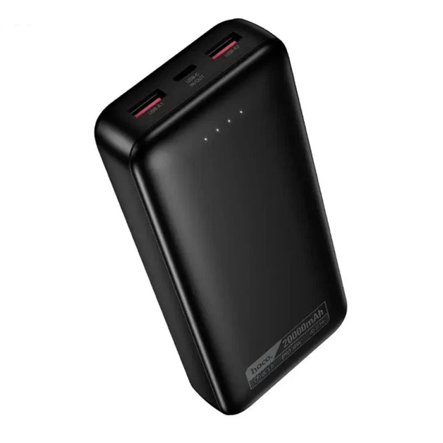 Павербанк Hoco DB130 Tridentis 20000mAh 30W быстрая зарядка Type-C/2xUSB Черный - изображение 4