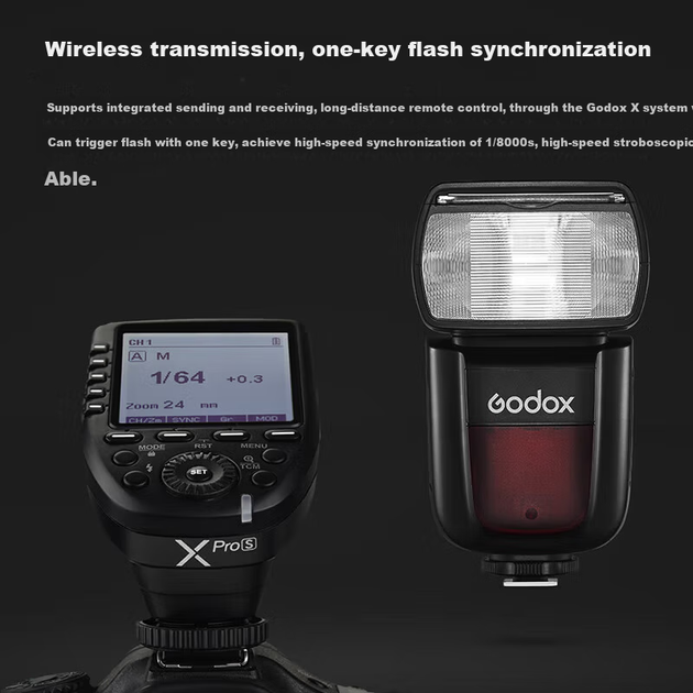 Вспышка Godox V850III третьего поколения для установки на горячий башмак, совместимая с камерами Canon, Nikon, Sony. Универсальная литиевая батарея, высокоскоростная вспышка для портретной, свадебной и других целей. - зображення 5