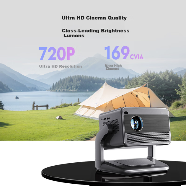 Lecoo Lenovo LK215 Smart Cloud Home Projector Інтелектуальний проектор для спальні, мобільного телефону, проекції телевізора (новий флагманський чіп із голосовим керуванням штучним інтелектом для домашнього кінотеатру) - зображення 7
