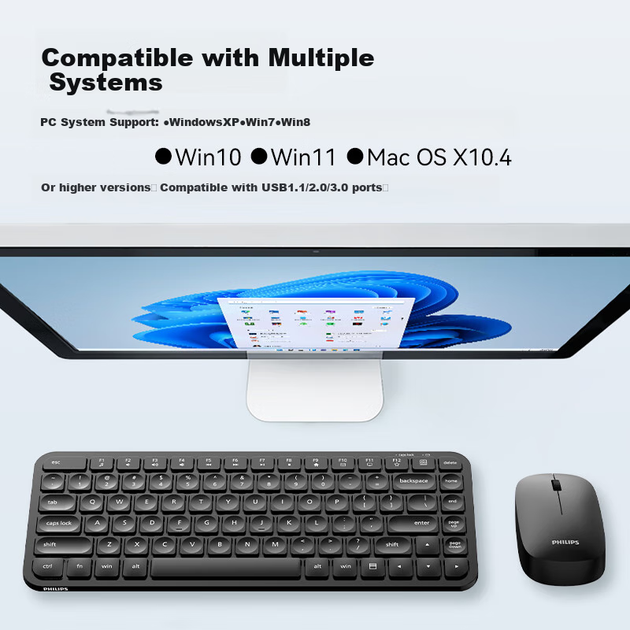Комплект беспроводной Philips 3000 SPT6338 Wireless Black - изображение 5