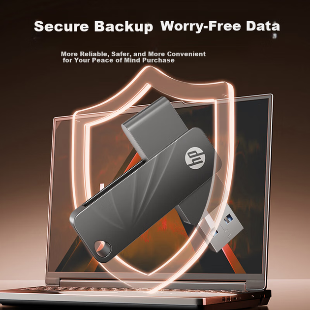 Флешка HP 128ГБ USB 3.2 металлическая - изображение 4